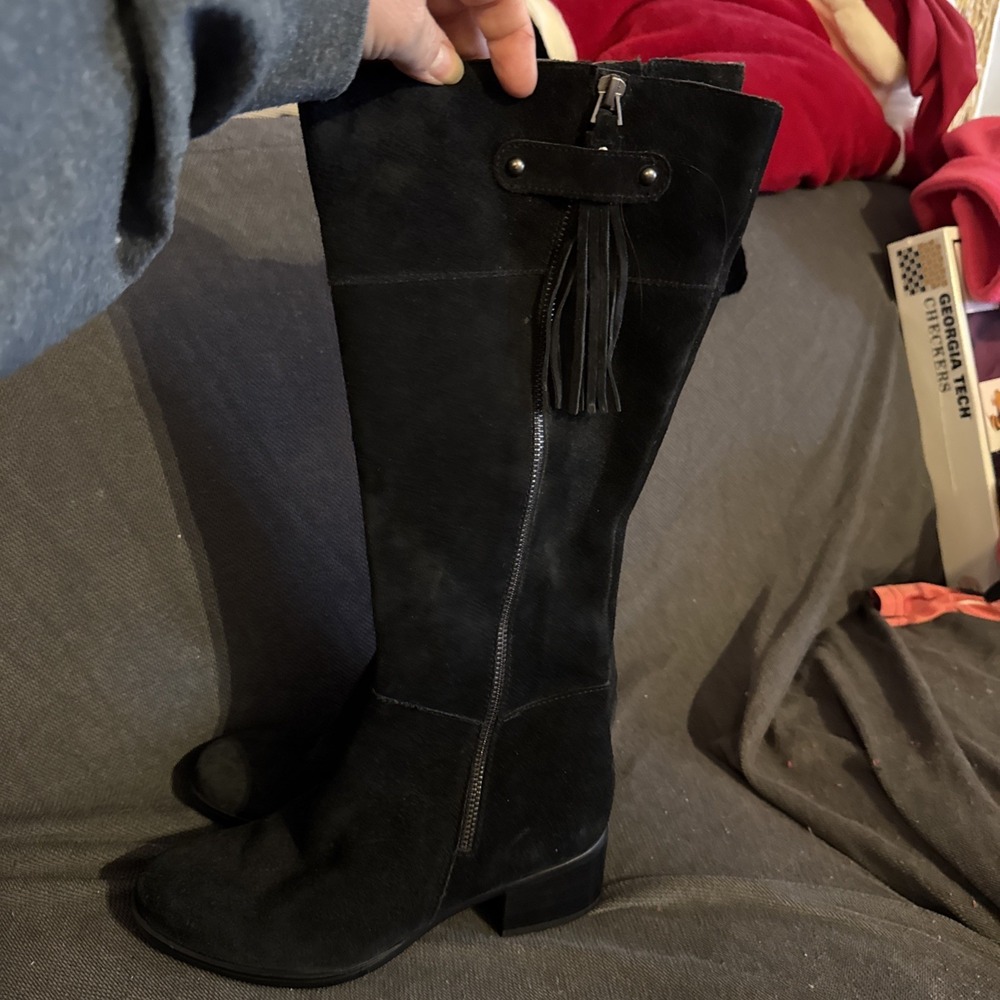 womens naturalizer Boots Black Size 6 Leather Suede